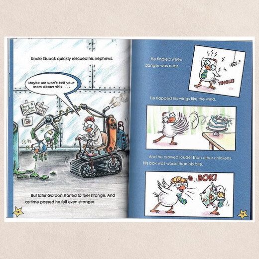 【进口原版 正版桥梁书】英文原版 Kung Pow Chicken 宫保鸡丁1-4册 赠音频 全彩趣味爆笑桥梁章节书 小学生课外阅读 蓝思550-590L 学乐大树Branches系列 美国学乐出版社