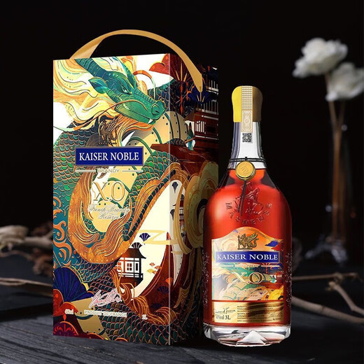法国进口凯萨贵族龙年限定XO白兰地礼盒 龙年限定XO 3L 1瓶 送礼盒礼袋
