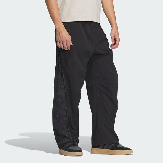 阿迪达斯 （adidas）男裤 2025春季新款PANTS蛇年侧开拉链休闲裤宽松运动裤梭织长裤 JZ4198 L