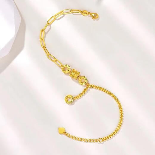 Juke gold transfer bead bracelet 2025 new Passepartout double layer 18k gold bracelet for your girlfriend Passepartout transfer bead bracelet