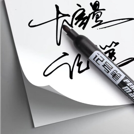 玛磁油性不可擦记号笔大头笔快递物流笔701加长墨水笔批发红蓝黑 蓝色 20支