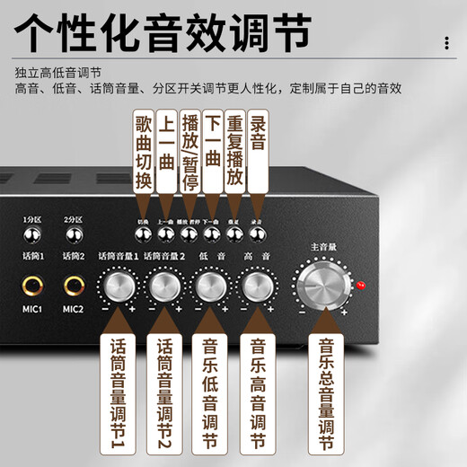 先科（SAST）SA-5012 室外防水音柱30W壁挂式户外音响喇叭功放套装公共广播学校车间校园商场店铺音箱一拖二