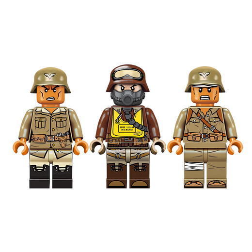 启蒙塔积木战地系列阿帕奇直升飞机拼装儿童玩具6-10岁男孩 12027/救援直升机