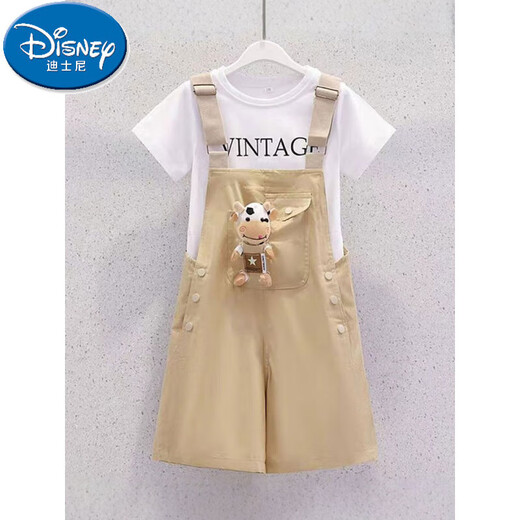 Disney Girls Traje de manga corta Summer 2025 NUEVOS NIÑOS CASA CASA CASA DE CORTE DE CORTE DE MADERA CASA CASA CASA DE MADERA CASA DE MADER