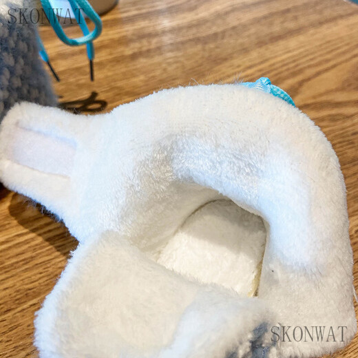 Skonwat Baby Chaussures Coton Chaussures en automne et hiver Sole Sole Sole 0-1 ans Garçons et filles pour tout-petit 8-10 mois Nouveau-né les chaussures de coton en laine chaude épaissie