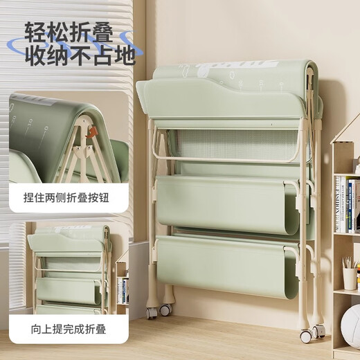 DEARVADER尿布台婴儿护理台洗澡一体可折叠多功能新生幼儿换尿布抚触婴儿床 灰色旗舰版