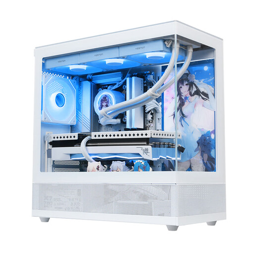 AMDR7 9700X/RX9070XT Huayue desktop computer host without graphics card host white sea view room e-sports 9800X3D game assembly computer DIY complete machine AiPC configuration six丨R7 9700X/RX 9070XT