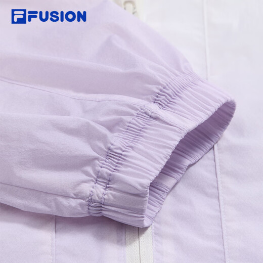 FILA FUSION斐乐潮牌梭织外套女2025夏新款渐变宽松凉感防晒上衣 薰蝶紫-PU M 165/84A/M