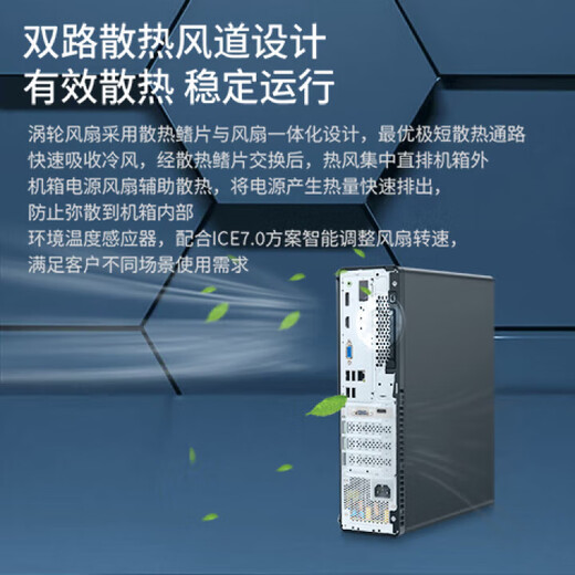 Lenovo Desktop ThinkCentre M760E (M755E Upgrade) Commercial Office Computer Host (i5-14400 16G DDR5 1TSSD WiFI) Customized