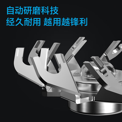 FLYCO electric shaver men's razor rechargeable portable double-head lightweight rotating gift beard razor mini birthday gift for dad, boyfriend, husband, beard shaver FLYCO Borui series PS151 free knife head