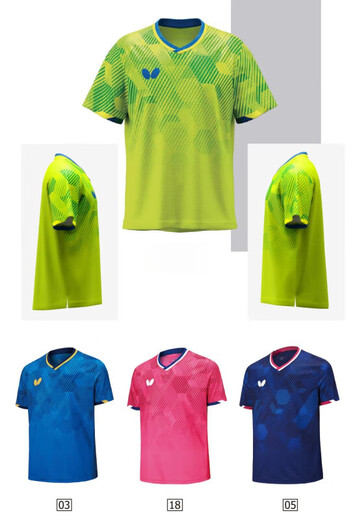 Butterfly jersey 24-year new table tennis uniform Lin Yunru same style BWH841 short-sleeved sports training round neck BWH841-04 Green M