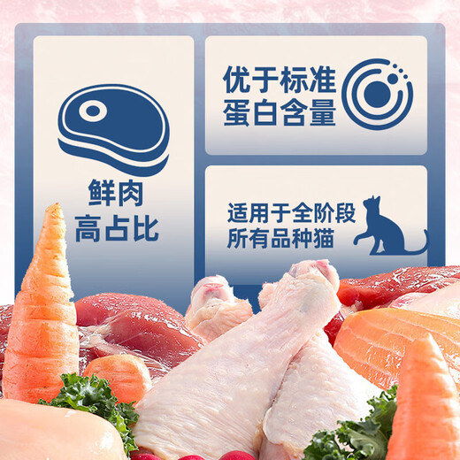 He Jiangong freeze-dried cat food 10 Jin Jin is equal to 0.5 kg, full price for cats 5 kg kitten economical nutrition stray cat large bag high protein full stage freeze-dried four-piece cat food 5 Jin Jin is equal to 0.5 kg 0lb