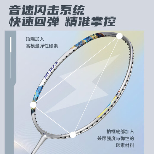 
YONEX YONEX Badminton Racket Full Carbon Light Upgrade NF700TOUR Deep Space Blue 5U5 Wear 25 pounds of hand glue