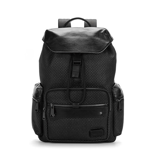 Walker Shop light luxury men's bag backpack men's casual backpack large capacity travel bag business trip computer bag college school bag black