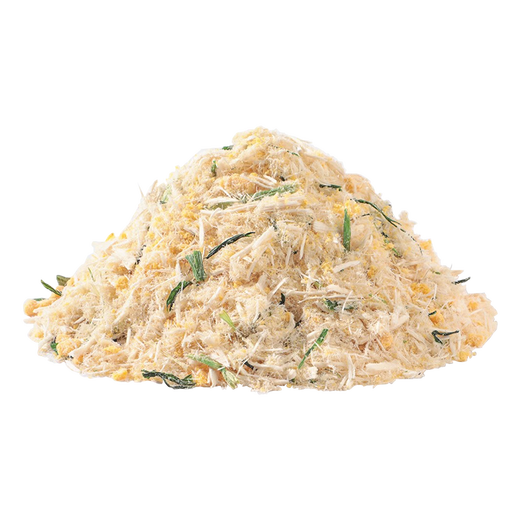 CLCEY freeze-dried cat grass, egg yolk and meat floss, pet snacks, cat food companion nutrition, cat hair ball nemesis, lazy cat grass, cat grass, egg yolk and meat floss, 130g, can be mixed with food