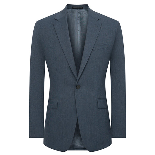 Anniversary Bird Suit Men's Spring Style Men's Slim Wool Formal Wedding Groom's Suit Pants Suit Men's Green Tile Gray-One Button Flat Double Opening 46 A(170/92) /Please note waist or trousers