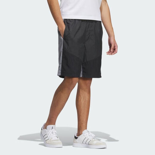 阿迪达斯 （adidas）裤子男装 春夏季新款ins潮时尚梭织工装裤跑步训练健身短裤 IP3883 L 建议155-175斤