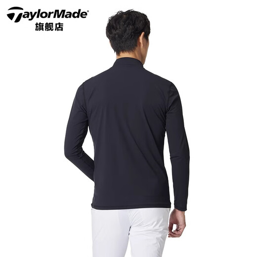 
Taylormade TaylorMay Golf Clothing Men's 2025 New Spring and Autumn Windproof Warm Golf Top Long Sleeve Base Shirt M13118 White XL