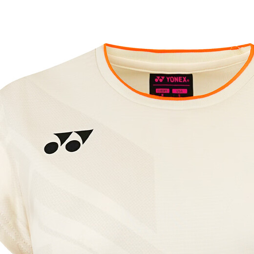 
YONEX Yonex Badminton Clothes National Team Competition Fan Edition Sports Women's Short Sleeve Set 20877CR Milky White XO