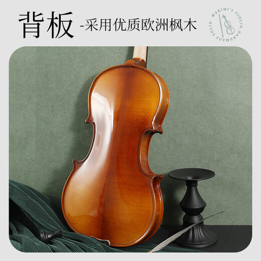 romusic小提琴学生儿童初学者手工专业考级练习1/4实木亮光提琴RV-101L