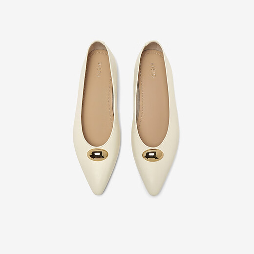 
Best 25 Spring Shopping Mall same simple and fashionable commuter light mouth pointed toe women's singles shoes F1518AQ5 Beige 37