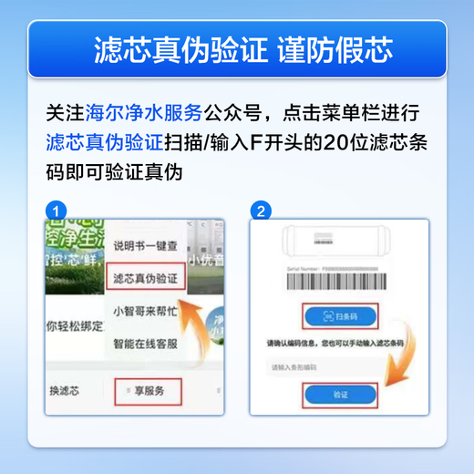 Haier water purifier filter element HRO4H06/22/66/77/88-2U1/HKC1000-R310D2U1 PCB composite RO reverse osmosis filter element 1-level PCB composite filter element