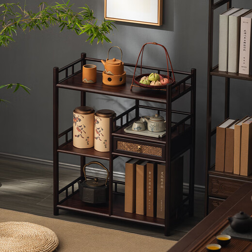 Nanfang Impression (NANFYINX) tea cabinet storage rack, new Chinese style Bogu rack, tea table, tea table, side cabinet display rack, tea cabinet, tea set storage rack, Wuwei tea cabinet storage rack-fully shipped