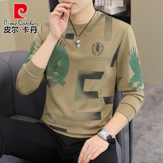 Pierre Cardin 2025 Camiseta de manga larga de manga larga de primavera y otoño