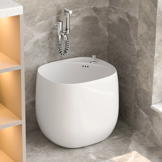 
JOMOO mop pool household balcony bathroom mop basin ceramic mop pool outdoor mop basin bathroom mop pool M1049 white 49*38*40cm single basin