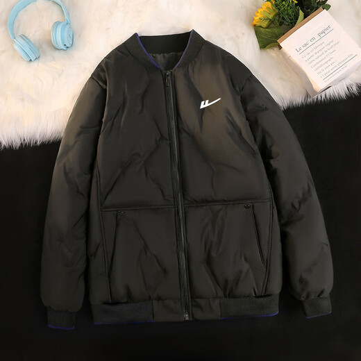 
Huili cotton coat men's winter cotton coat men's bread coat long sleeve warmth thickened jacket jacket cotton jacket top LG-HL-A347-9898-3-Black 2XL (recommended 140-150Jin [Jin equals 0.5 kg])