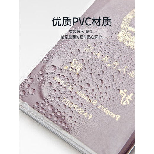 Molin Passport Cover Travel Passport Jacke ID Matte transparente Passabdeckung ID Passschutzschutz Abdeckung Passport Clip 2 Packs Gleicher Code