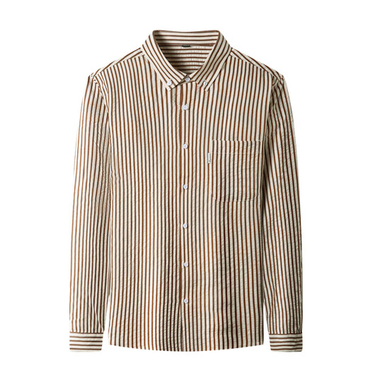 Tommy Kelly American Tomm Brand Spring und Herbst New Herren Long Sleeve Shirt Anti-Falten-freie Streifenhemd Jacke C719 Black M 165/Vorgeschlagen 90-115jin [Jin ist 0,5 kg]