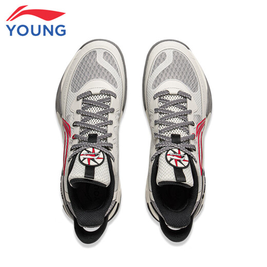 Li Ning Детская обувь детская баскетбольная обувь мужская большая детская поддержка Wind Shadow 2.0 и стабильная спортивная обувь 37ykbu072-19