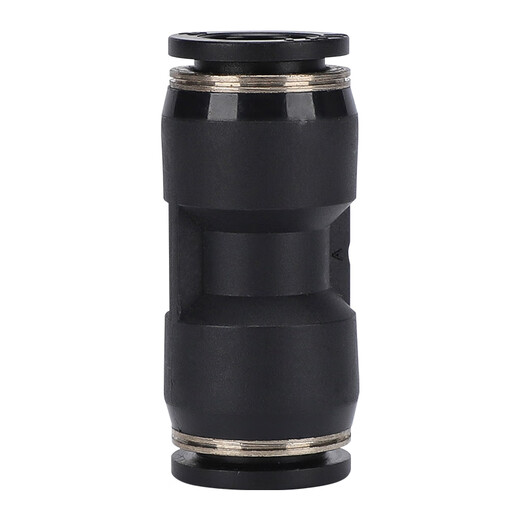EXSN pneumatic quick connector PU straight-through docking pneumatic component trachea nylon tube quick connector 4/6/8/10/12/16mm black PU-4