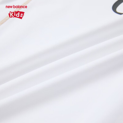 Neues Gleichgewicht NB Kinderkleidung für Männer und Frauen Kinder 25 Jahre Frühling Mode Sport kurzärmelig T-Shirt Nd7ef12083 White 160