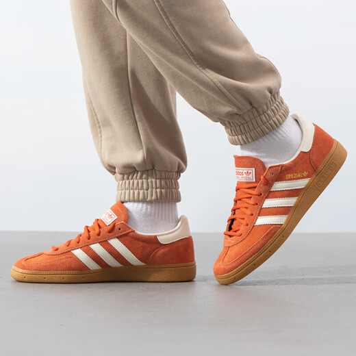 ADIDAS Casual Shoes Men's Shoes Shoes 2025 Spring New Sports Shoes Ballon Hand Ballon Spezial Aleman Training Shoes IG6191/Brick Red/White 35.5