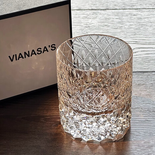 VIANASA S British royal family's same Yuanlei K9 crystal cup lead-free whiskey glass high-end foreign wine glass gift box Yuanlei K9 crystal cup (single gift box) 290ml 1 piece