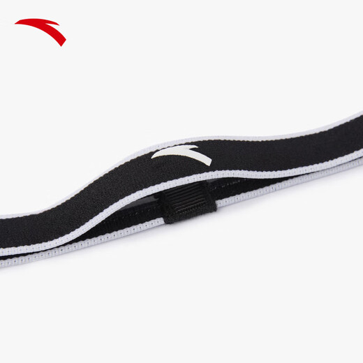 安踏（ANTA）头带男女夏季跑步防滑轻便透气吸汗汗带运动发带普拉提束发带头巾 【吸湿防滑】黑/白-1 均码