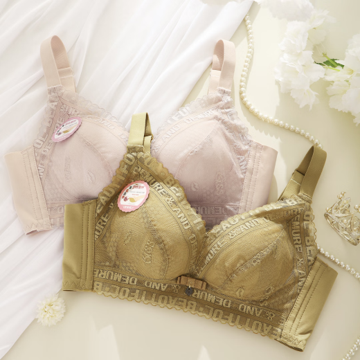 Frauenunterwäsche versammeln kleine Brüste und sehen große und verdickte Tassen 5 cm ohne Stahlringe und Brüste aus, um zu verhindern, dass der sexy Spitze BH 878# Hautfarbe 70B [verdickte Tasse 5 cm]