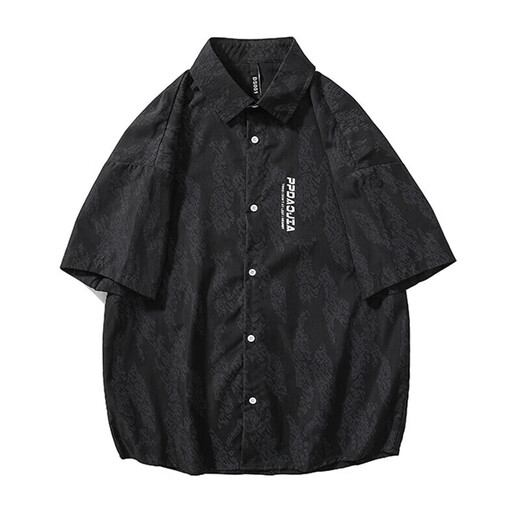 American Ice Seide kurzärmeliges Hemd Herren Sommer dünne trendige Marke Trendy Lose halbärmelige Kleidung Japanische Herrenhemd Jacke weiß 251 3xl