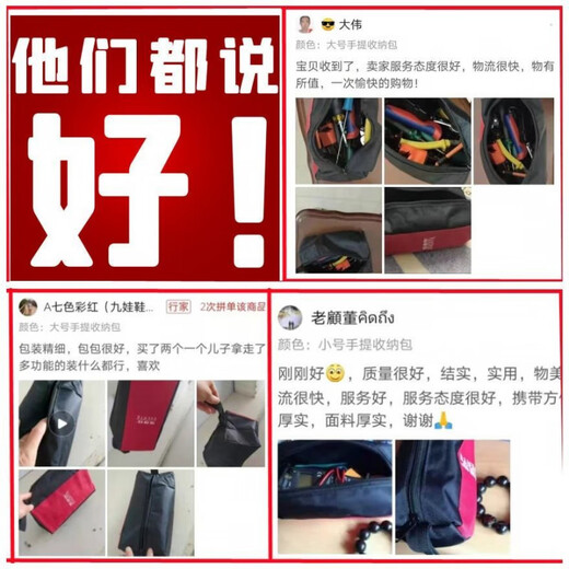 FANCYCHIC tool bag small portable mini canvas thickened bakelite portable multi-functional tool bag small repair storage bag Puhei (small size)*/thin section*/storage bag