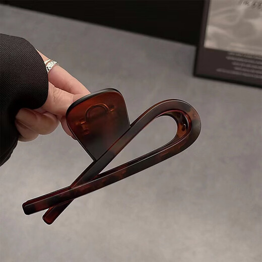 JiaoxueFiacylmatt Matte Clip Matte Bernstein Haarclip Frauen Rücken des Kopfes High-End-Haarclip-Kopfschmuck Haarkarte