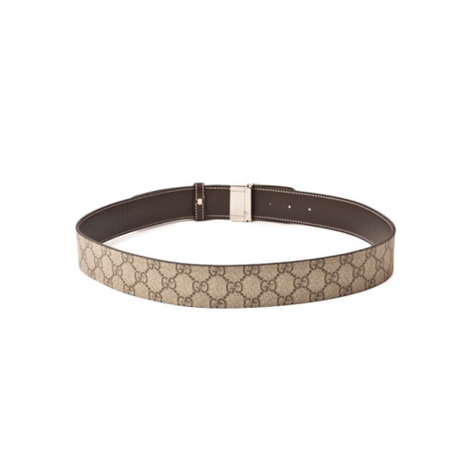 
Gucci (GUCCI) Cooqi Men's Belt Double G Smooth Buckle Black Men's Belt (Width about 4cm) (Give to boyfriend) Coffee 245861 KGDHN 9767 110 (suitable for waist circumference of 105-115cm)