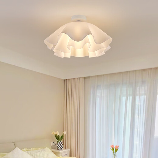 Shantoulin Village Schlafzimmer Kronleuchter Deckenleuchten Einfache moderne Krankenbettlampe Hauptschlafzimmer Lampe Französisch warmes Heim-Bar Restaurant Lampe 508 9735-Decken Lampe Weiß 45 m-drei Farblicht 0