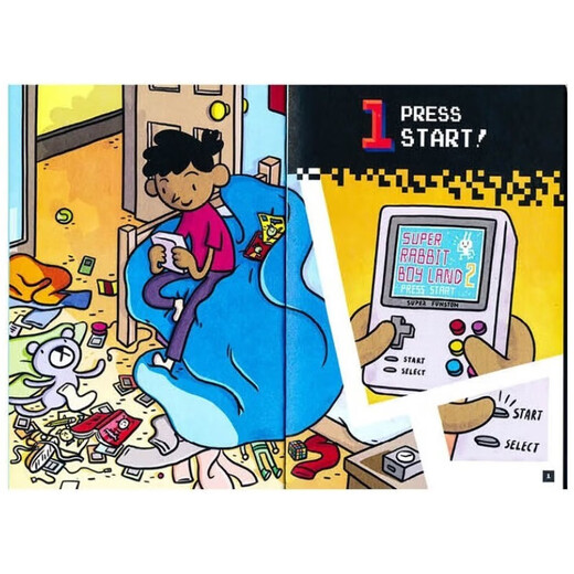 Super Cube Rabbit Press Start 1-5 volumes free audio Xuele Big Tree Branches series Full-color hilarious best-selling chapter book Bridge book Lens 450-540L English original version 6-12 years old Xuele Big Tree Series American Xuele Publishing House Primary school teaching aid