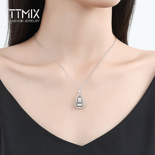 TTMIX rotatable platinum pendant gourd for women pt950 platinum pendant hollow 6.1-6.3g