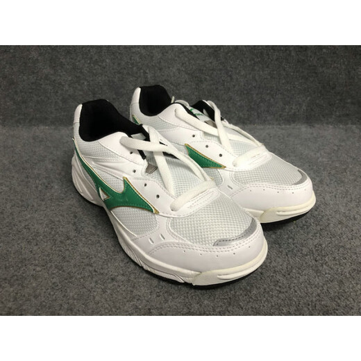 MIZUNO女子SCHOOL复古休闲鞋网面鞋 白色/蓝色 29KN13527偏大 36.5 230mm