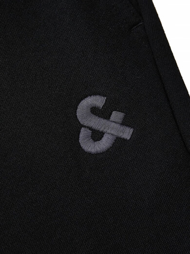 JACK&JONES new spring and summer fashionable commuting simple versatile comfortable solid color pure cotton sports sweatpants straight casual pants for men E40 black M is a bit large, it is recommended to take one size smaller