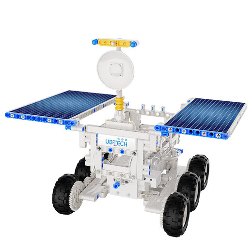 UBTech (UBTech) Puzzle d'enseignement précoce des enfants Remote contrôle électrique Parent-Child Toy Learning Ai Smart Building Blocs Robot Programmable 6-12 ans Hommes et femmes Expérience scientifique Set New Year Gift [Gift Box] Programmation Robot Moon Rover-Sports Edition