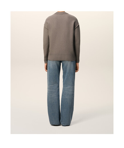 Ami Paris 25SS 长袖羊毛毛衣 女士 图色UKS090KN0090. 20 |    XXL